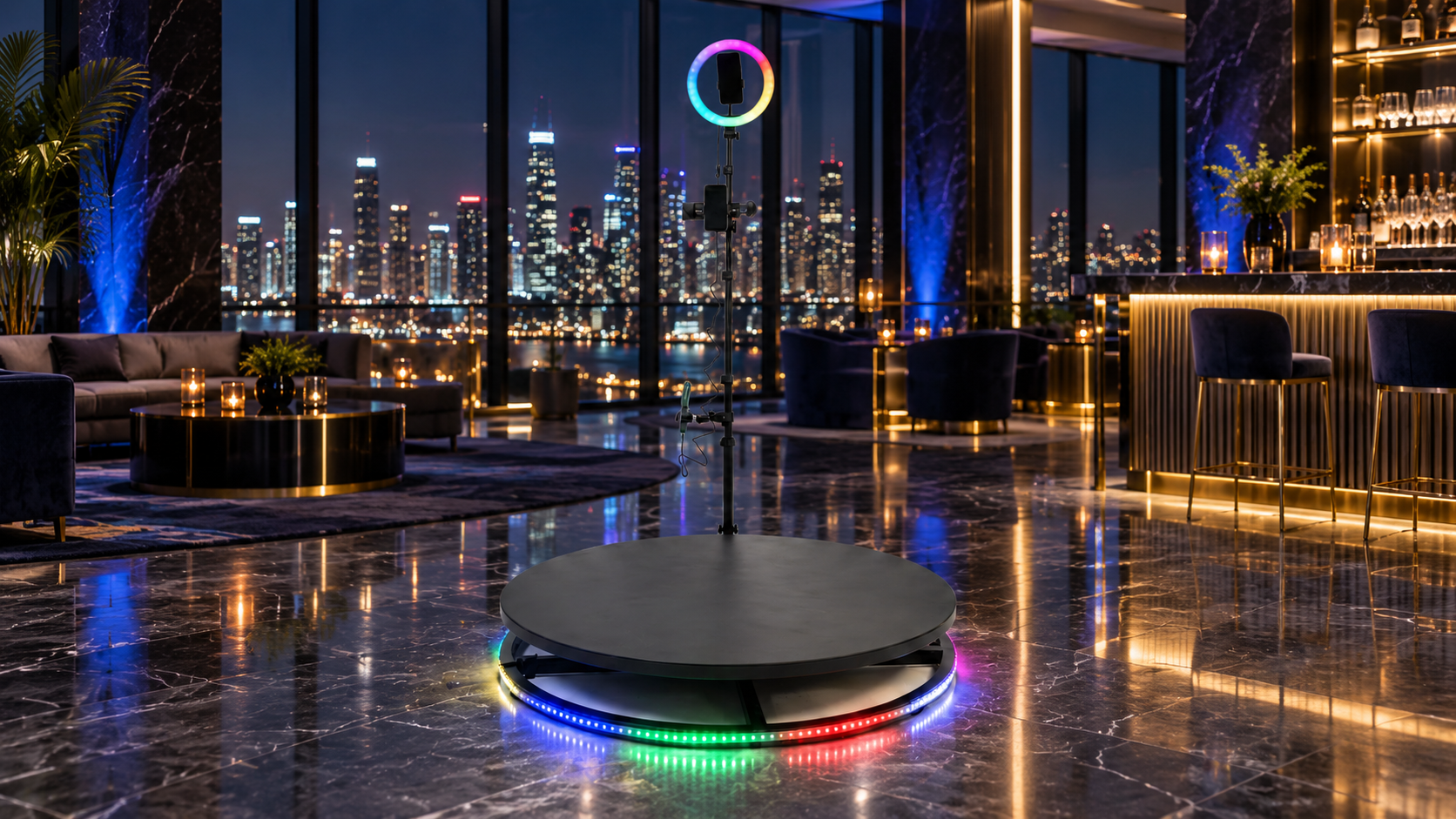 Medium Black 360 Video Booth
