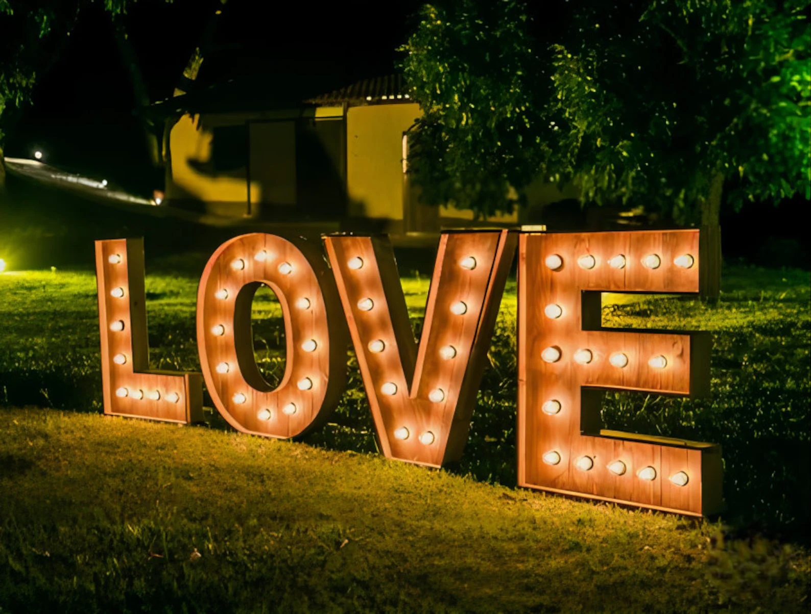 Rustic LOVE Letter Hire