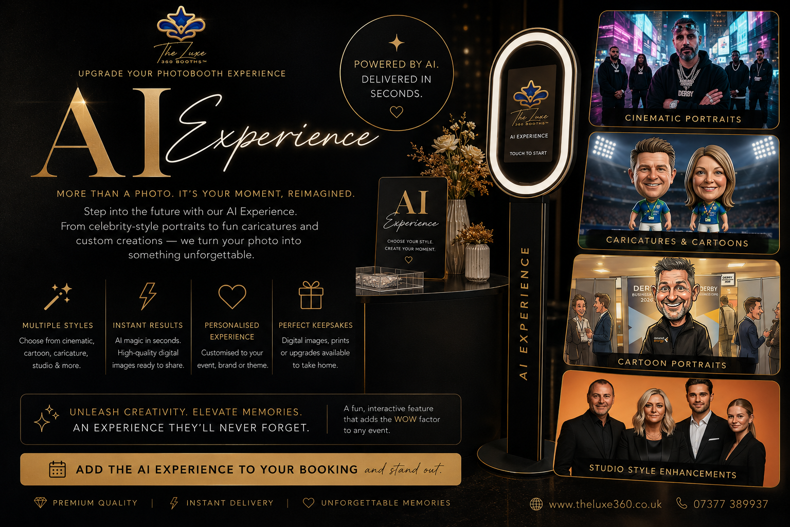 AI Experience — Luxe 360 Booths upgrade
